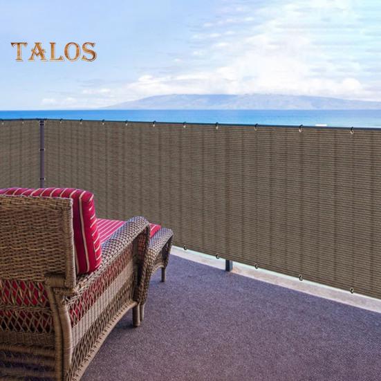 1/2x5M Balcony Privacy Screen Fence Cover UV Protection Weather-Resistant Apartments Railing Screen Heavy Duty Wind Block Sun Shade Net