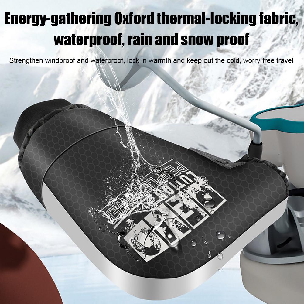 1 пара муфт для руля мотоцикла, зимнее снаряжение, рукавицы, теплые перчатки, водонепроницаемые наручники, чехлы для ручек велосипеда, утеплители