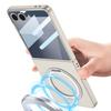 Подходит для чехла для мобильного телефона Samsung ZFlip7, ультратонкий защитный чехол с полной защитой экрана, пленка, противоударный, откидной, вращающаяся подставка