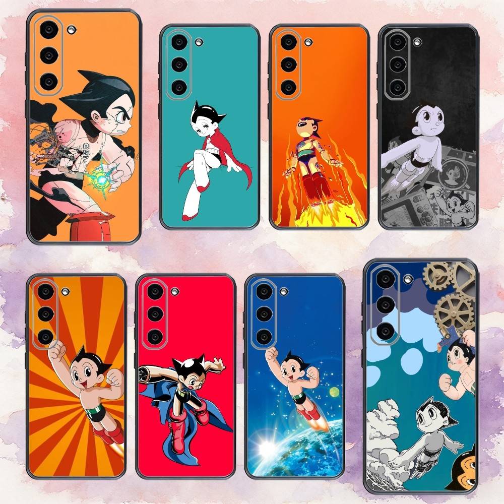 Астро B-Boy Аниме Чехол для телефона Samsung Galaxy A73, A72, A71, A70, A53, A52, A51, Другие Мягкий Черный Чехол
