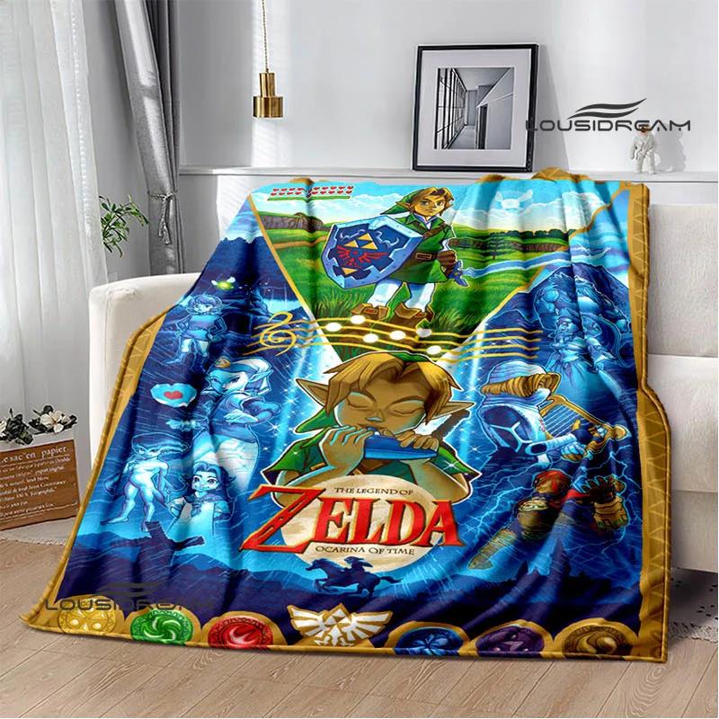 3D Z-Zeldas Cartoon blanket Warm Flannel blankets Soft and comfortable blanket Home Travel Blankets bed linings Birthday Gift