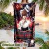Death Note Beach Towel, Personalized Custom Name Text, Quick Dry Large Absorbent Towel For Beach Pool