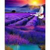 Полный 5D Diy Алмазная картина Лаванда Алмазная вышивка Полный лежал вышивка крестом Домашний декор Подарок ручной работы