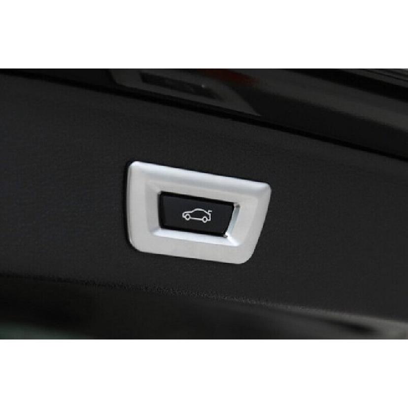 Silver Electric Tailgate Button Frame Trim 1PCS For BMW X3 G01 X4 G02 2018-