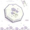 8 Bone Hand Open Purple Rose Garden Three Fold Umbrella Umbrella Folding Men and Women Umbrella Plus Umbrella
