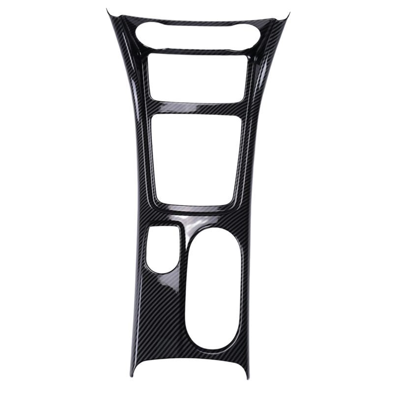 AA92-Car Center Console Water Cup Holder Panel Trim For Mercedes GLA CLA A Class W176 2013-2018 LHD ABS Carbon Fiber