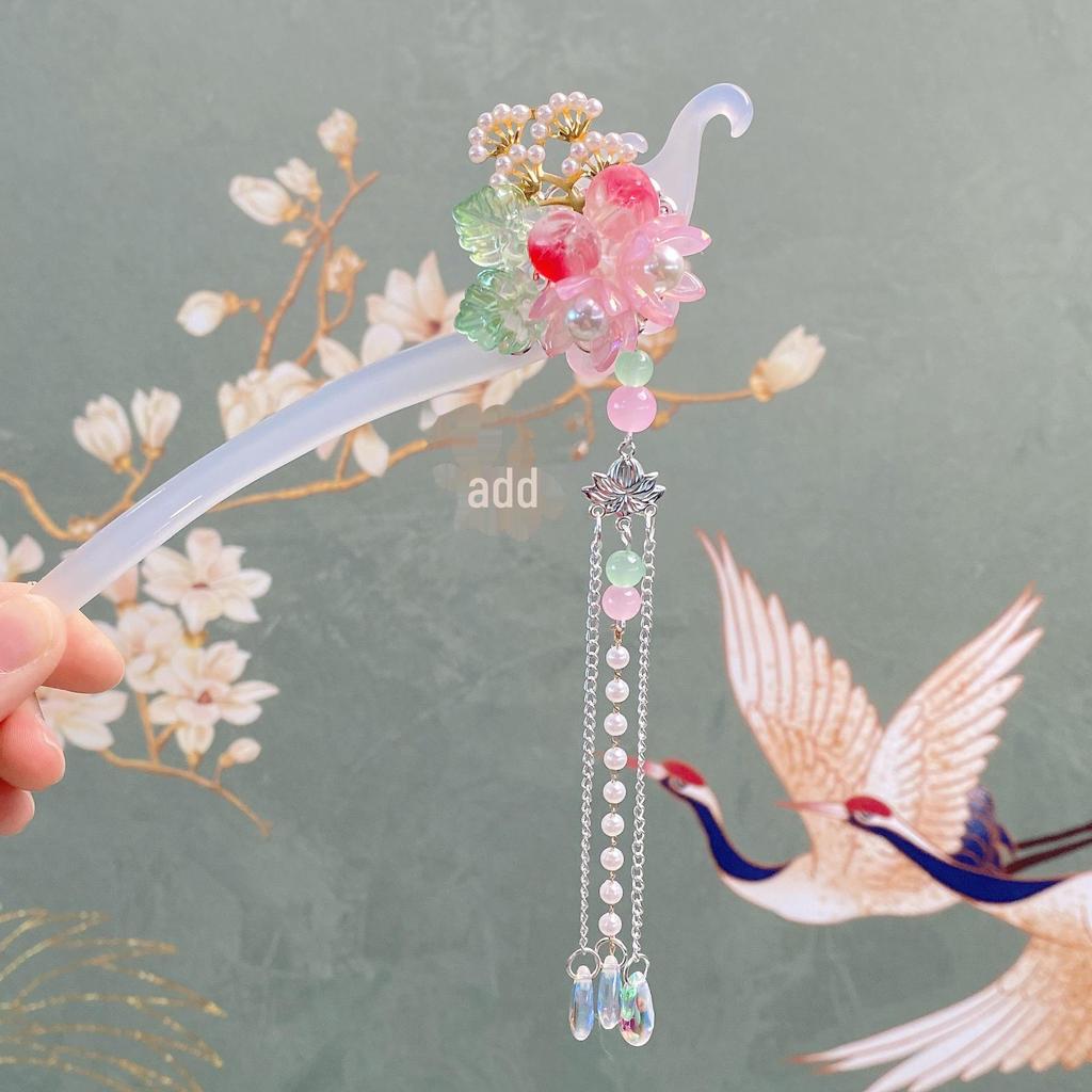 Старинная ретро-китайская шпилька для волос ханьфу для девочек