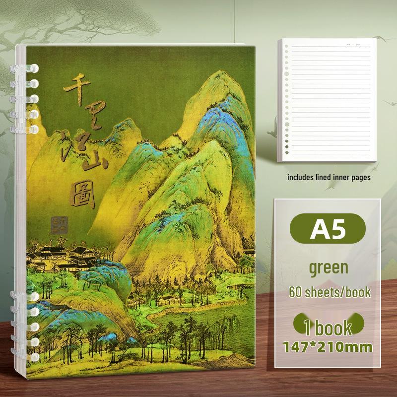 Блокнот А5 на отрывных листах с горизонтальными линиями - Не царапающийся, Простой студенческий дизайн