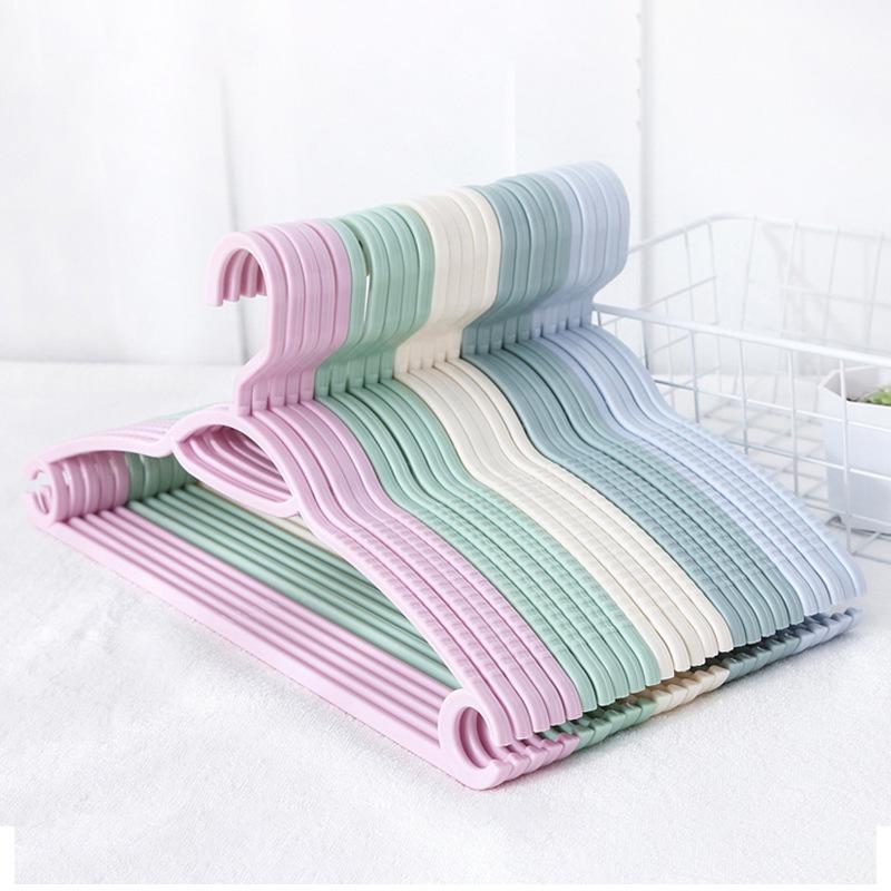 5/10/20 Pcs Plastic Anti-slip Hanger Household Multifunctional Adult Drying Rack Plastic Anti-slip Hanger