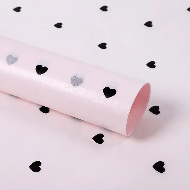 Упаковочная бумага ручной работы своими руками, ручная работа, узор «звезда, любовь, точки», папиросная бумага, 7 листов/партия, упаковочная бумага для цветов