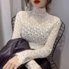 Blouses for Women Autumn Winter Lace Elegant Indoor Wear Women's Shirts Long Sleeve Tops Fine Clothes