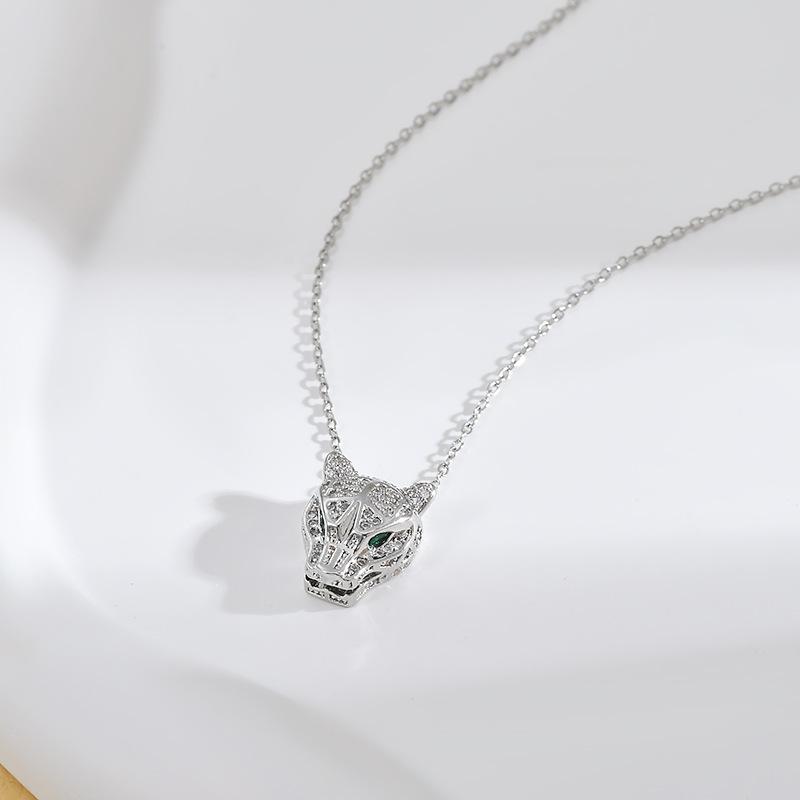 Блестящая подвеска в виде пантеры для женщин и мужчин, металлическая серебряная цепочка в виде черной пантеры для косплея из фильма, оптовая продажа