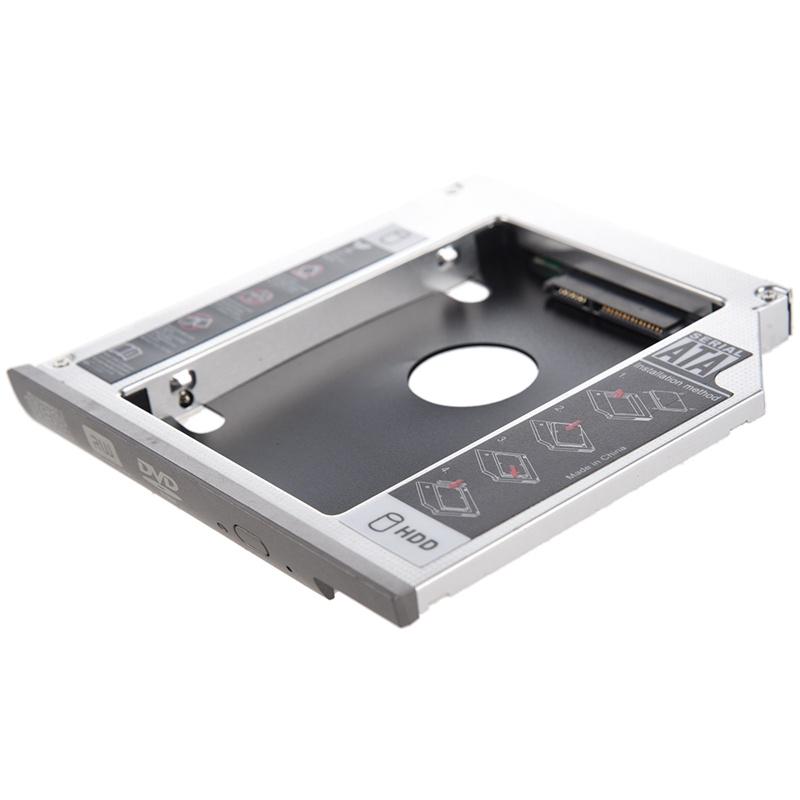 SATA 2-й жесткий диск отсек для жесткого диска адаптер Caddy для Dell Latitude D600 D610 D620 D630 Silver
