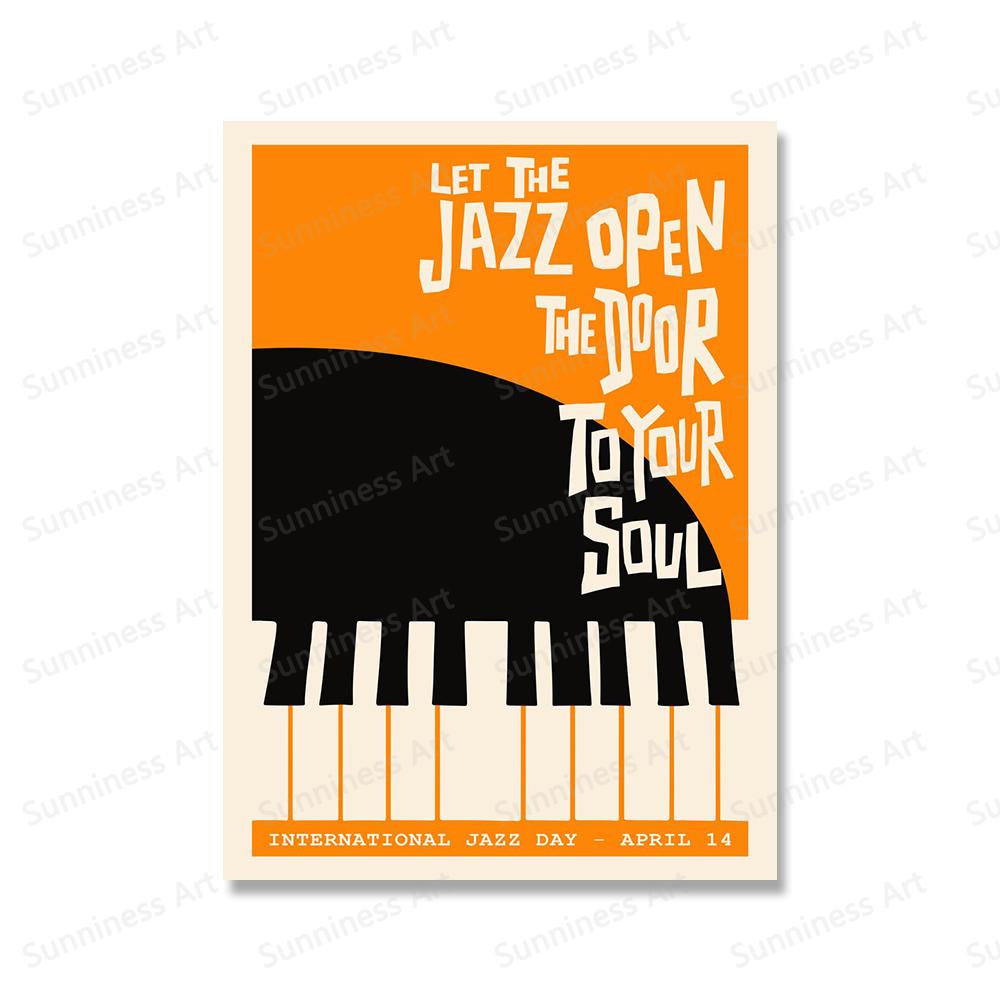 Abstract New Orleans Jazz Festival Black Cat Art Canvas Painting Nordic Posters And Prints Wall Pictures For Living Room Decor