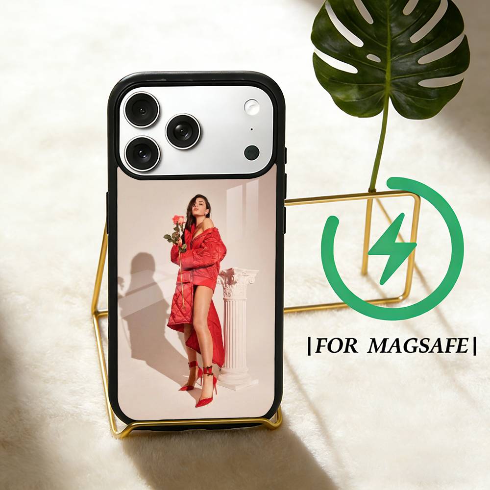 Чехол для телефона Singer C-Charli xcx для iPhone 17 16 15 14 13 12 Pro Max Plus для Magsafe Зеркальный Беспроводной Магнитный Чехол
