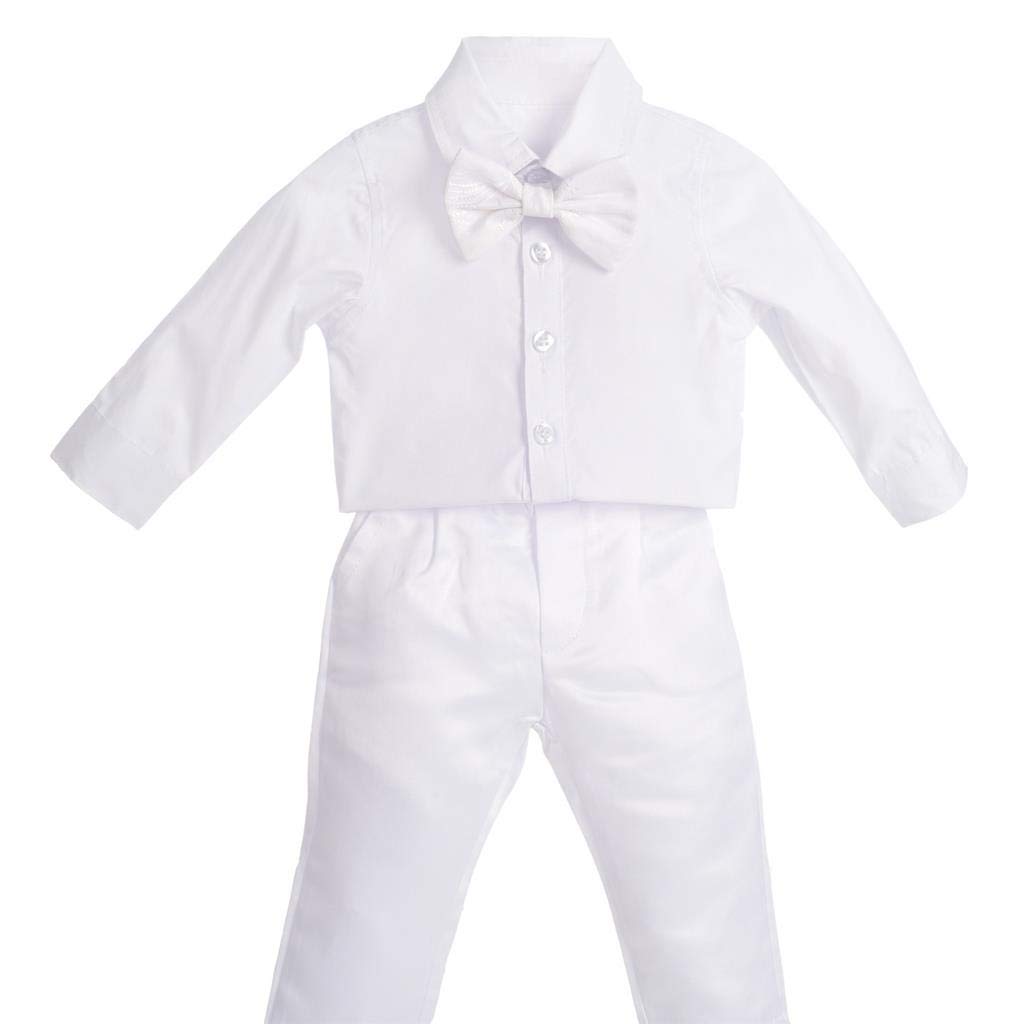 Dressy Daisy Белый крестильный костюм для малыша с цветочным узором, большие размеры, месяцы, Шляпа для мальчика, Узор, Рукава, 6-9