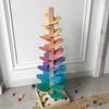 Marble Run Sound Tree Toy Children Wooden Fine Motor Skills Tree with 10 Balls Toddlers Boys Girls Educational Musical Tree Toy