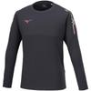 Mizuno 32MAA630 Training Long Sleeve Ombre Size L MC-LINE Wear, T-Shirt, Moisture-Wicking, Quick-Drying, Blue-Gray,