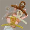 Plastic Transparent Large Size Hair Claw Fashion Ladies Hair Clips Women Hair Accessories Headwear Ponytail Hairpins Headwear