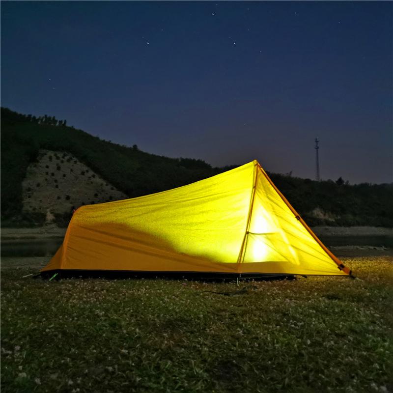 Camping Tent 2 Person Outdoor Tent For Camping Biking Hiking Muntaineering Beach Water Resistant 210D Oxford Material