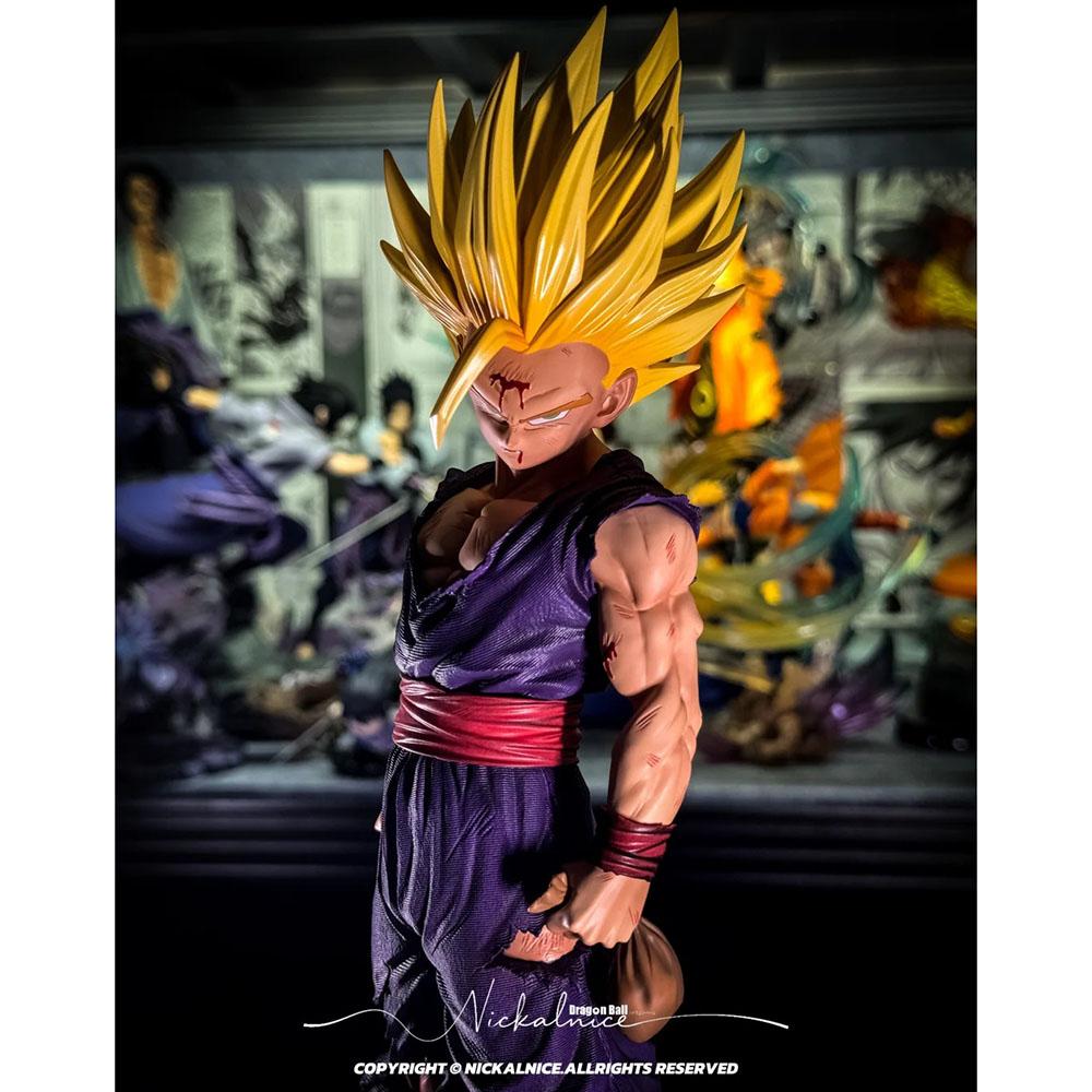 JT Z Super Saiyan 2 Gohan Battle Damaged Action Figure PVC Anime Statue Desktop Decor Collectible GiftFor Anime Fans