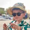 Solid Color Kids HD Sunglasses Classic Anti-UV Glasses Catwalk Children Sunnies  Aged 0-3