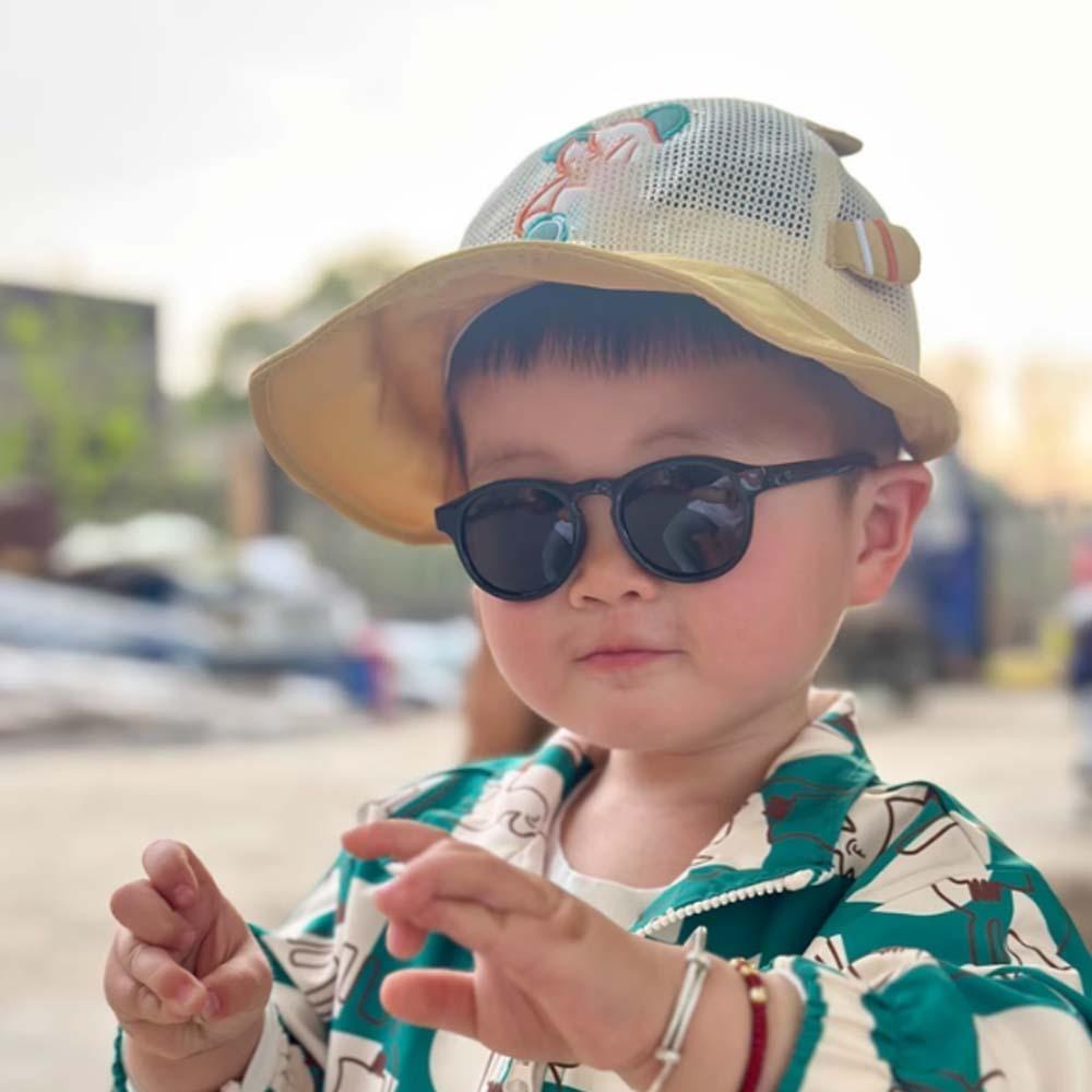 Solid Color Kids HD Sunglasses Classic Anti-UV Glasses Catwalk Children Sunnies Aged 0-3