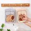 Милое полотенце для рук Capybara полотенце для рук Коралловый флис впитывающие полотенца для купания кухонные подвесные полотенца Мягкая тряпка для мытья посуды