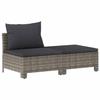 VidaXL Salon de jardin 2 pcs avec coussins Gris Résine tressée, salon de jardin, ensemble de salon d'extérieur, ensemble de 362690