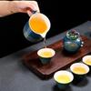 Portable Ceramic Tea Set with Travel Bag