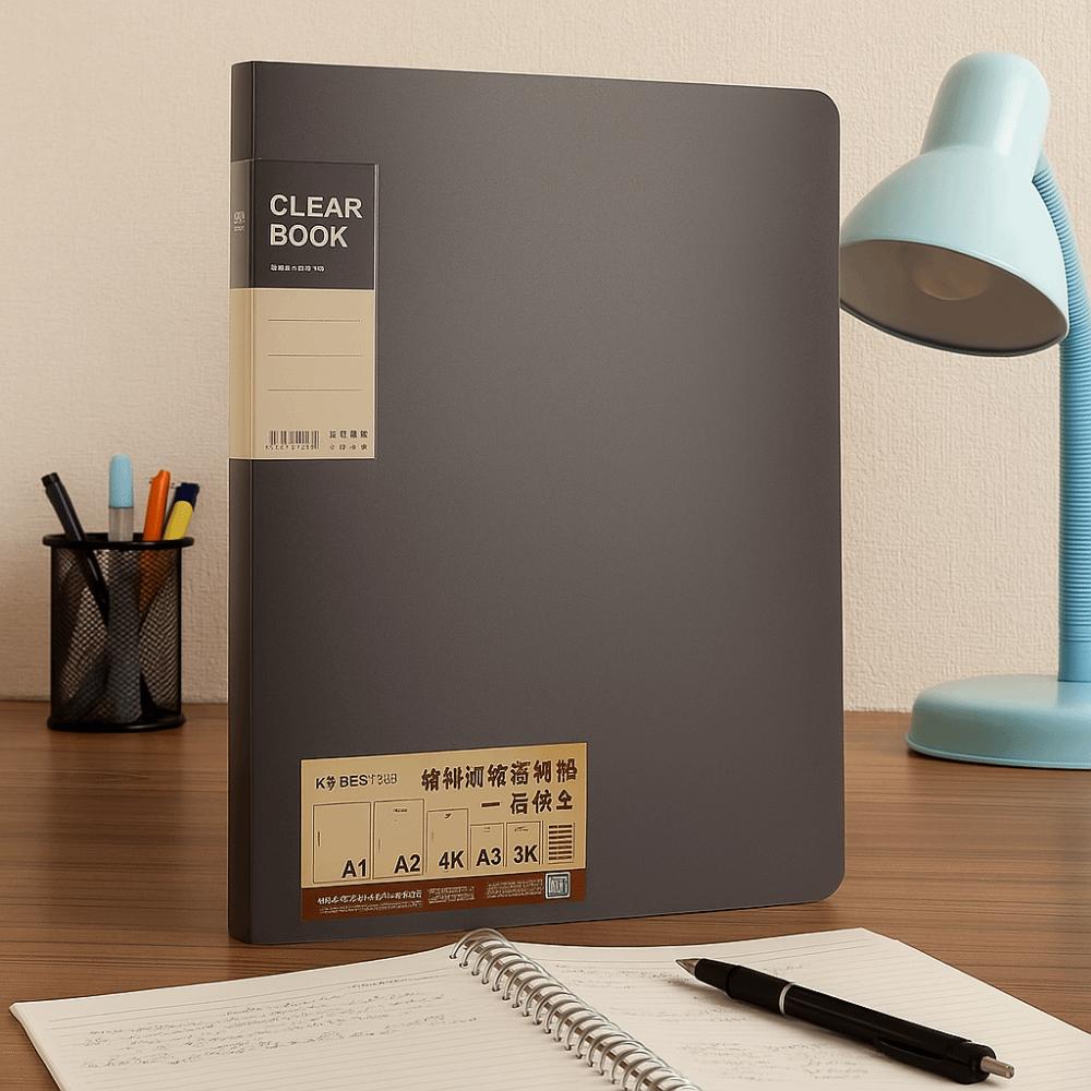 Thickened Large Portfolio Sketch Folder Light Retro Color Album Document Bag Art