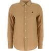 Polo Button Long Sleeve Solid Shirt Women Shirts Camel 211970730-005