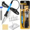 Nine-in-one Welding Kit 60w Temperature Adjustment Electric Soldering Iron With Switch Electronic Repair Tool Solder Soldering Tool Electric Welding