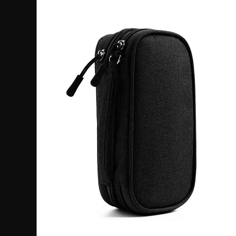 Дорожный органайзер, сумка для кабеля, чехол для электронных аксессуаров, портативный водонепроницаемый двухслойный чехол для хранения кабеля