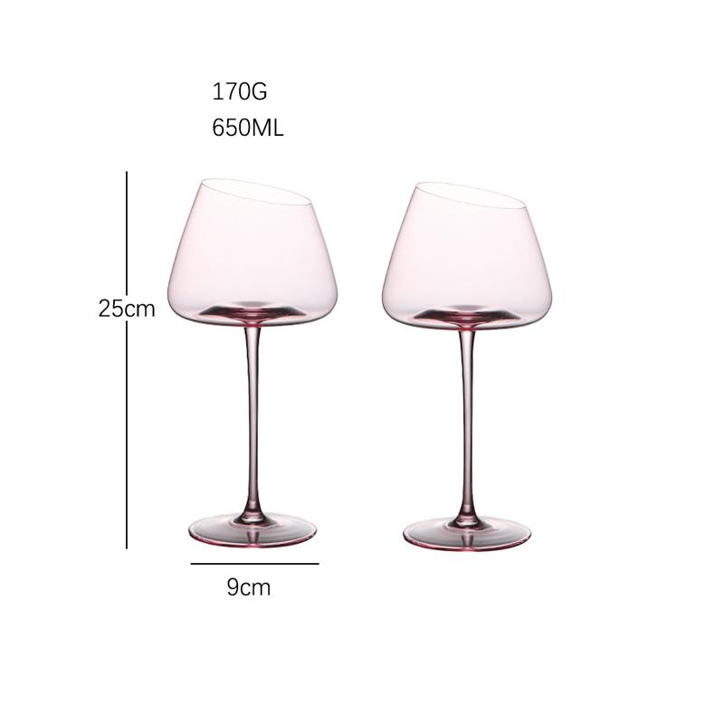 2 Pieces Wine Glass Handmade Red Wine Glass Art Big Belly Tasting Cup Ultra-Thin Crystal Burgundy Bordeaux Goblet Glass Glasses