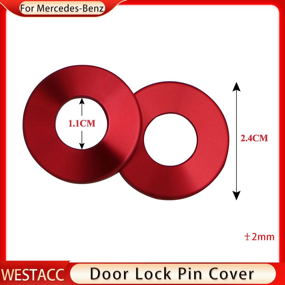 4 шт. штифта замка двери автомобиля, декоративная накладка для Mercedes Benz CE GLA GLC Class W205 W213 X253 C292 C63