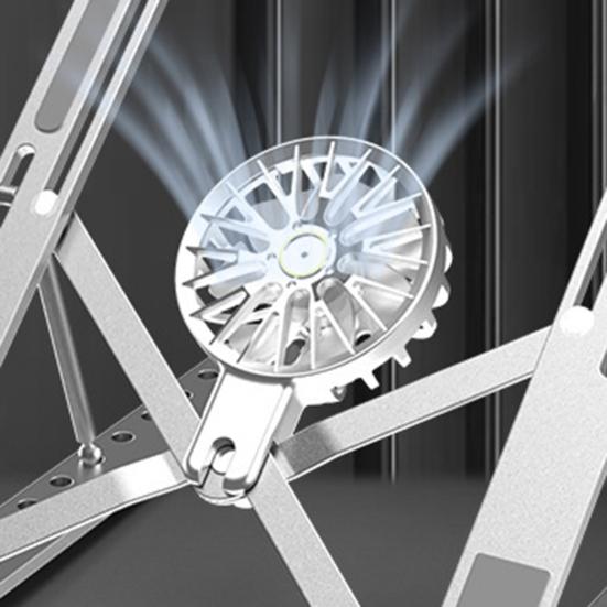 Подставка для компьютера Держатель для ноутбука с охлаждающим вентилятором Высокая устойчивость Регулируемая по высоте Универсальная Портативная Подставка для ноутбука