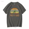 Pretty Bird Dumb And Dumber Parrot Vintage T Shirt Funny D vintage Washed Unisex fashion Slightly Casual Top For Everyday Wear