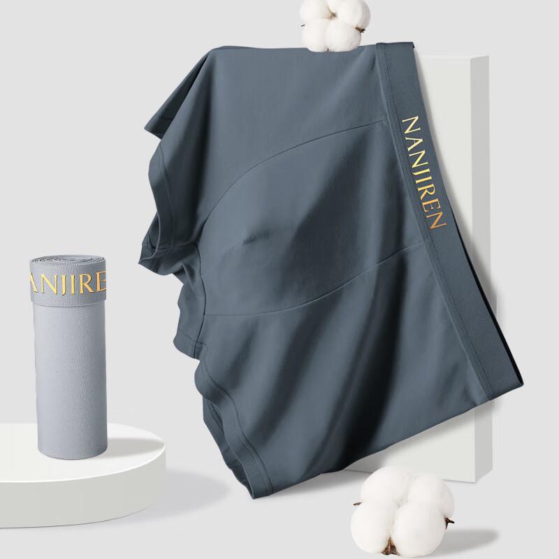 Nanjiren Мужские боксеры-брифы свободного кроя из антибактериального хлопка 10A