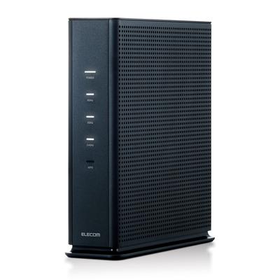 Elecom Беспроводной маршрутизатор LAN WiFi AX5400 IPv6 совместимый черный отдельно стоящий дом 3 этаж квартира 4LDK Wi-Fi6E 2402+2402+574 Мбит/с (IPoE) / WRC-XE5400GS-G