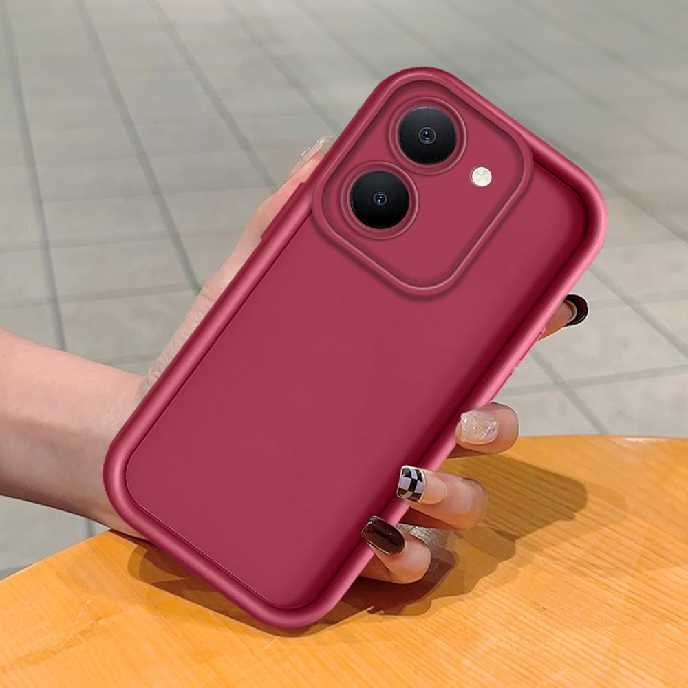 Мягкий силиконовый чехол для телефона из ТПУ с полным покрытием, противоударный защитный резиновый чехол для камеры для Vivo