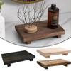 Square Jewelry Storage Tray Rack Wooden Key Rack Figurine Display Rack Entrance Home Decoration