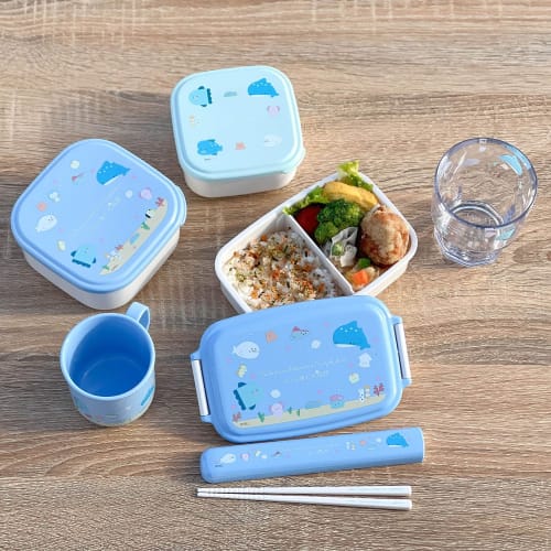 OSK Round Eye Aquarium Plastic Cup, Blue, 300ml, Made in Japan, Dishwasher Safe, Stylish, Cute, Antibacterial, Shatter-Resistant, Unisex, for Children