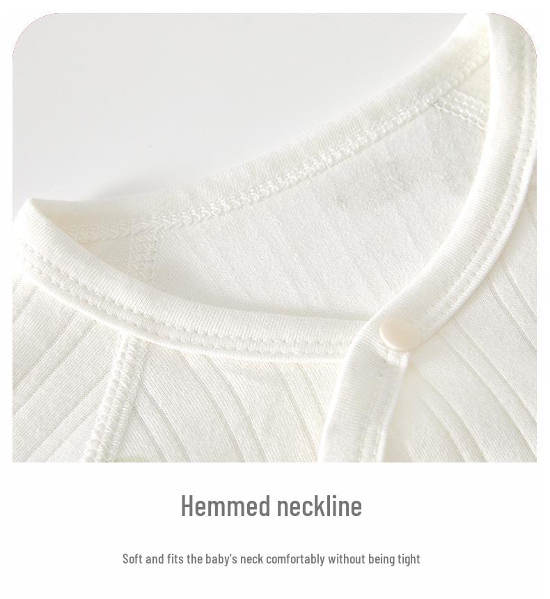 Комбинезон с длинным рукавом из чистого хлопка для новорожденных: Круглогодичный боди без костей для мальчиков и девочек