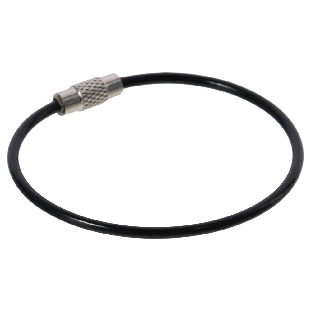 1/25 шт. 2 мм проволочный брелок-трос 6,3 дюйма шарнирные фиксаторы большие металлические проволочные брелки ключи и ID-бирка