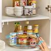 Kitchen Seasoning Bottle Transparent Circular Rotating Storage Rack Storage Box