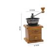 Manual Grinder 1PC Solid Wood Hand Crank Ceramic Core Adjustable Stainless Steel Coffee Bean Grinder