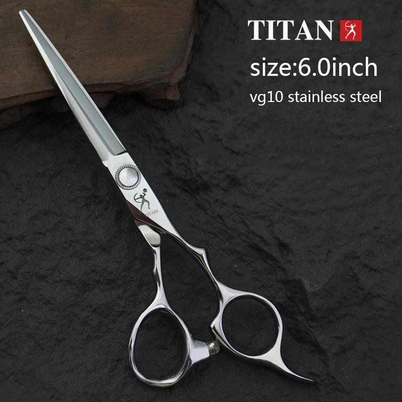 TITAN Профессиональные парикмахерские ножницы для стрижки 6 дюймов VG10 Инструменты для стрижки и филировки парикмахера Высококачественный салонный набор