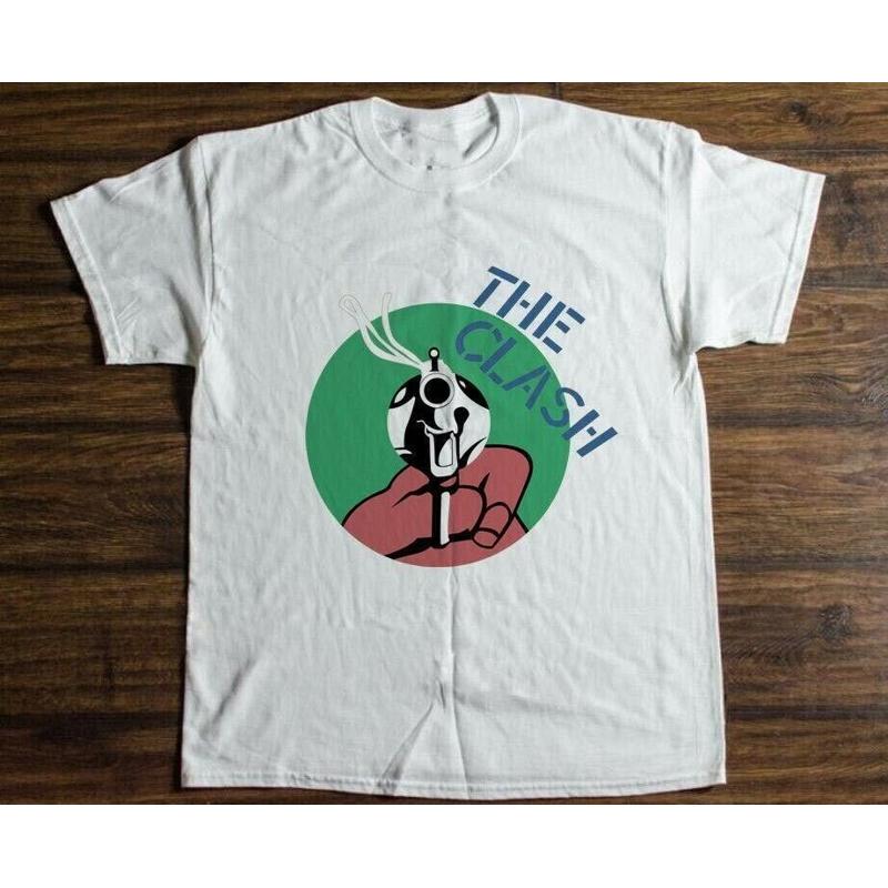 Rare The Clash Concert Tour Punk Rock Cotton White Unisex S 234xl T Shirt El640