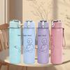 1PC Baby Kid Minimalist Line Sketch Print 750ml Portable Sports Water Bottle Leakproof Gym Outdoor Travel Drink Cup